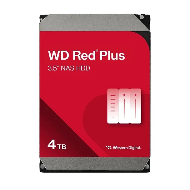 Disco Duro HDD Western Digital NAS 3.5 4TB 128MB SATA3 RED PLUS