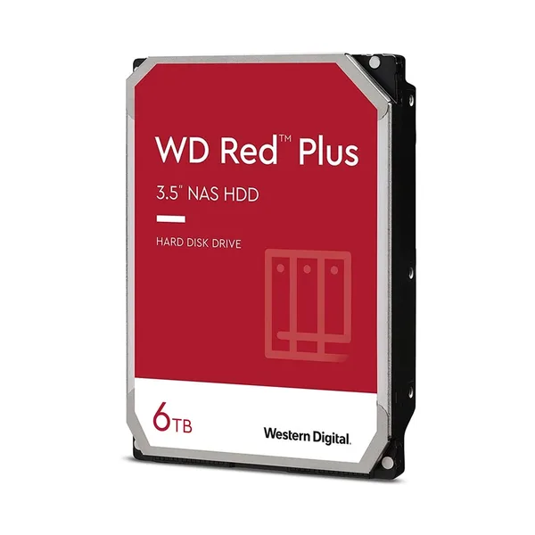 Disco Duro HDD Western Digital 3.5 6TB 256MB 5400RPM SATA3 RED PLUS