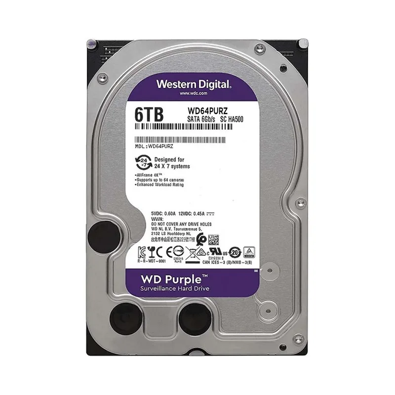 Disco Duro HDD Western Digital 3.5 8TB 540RPM SATA3 PURPLE