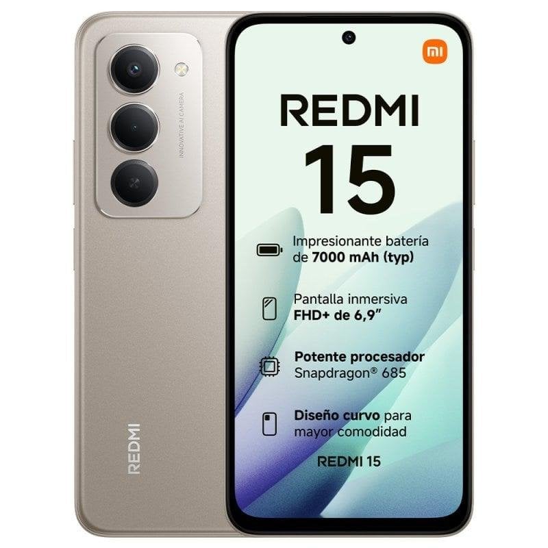 SMARTPHONE XIAOMI REDMI 15 NFC 6,90 4G HD+ DUALSIM HD+ 144Hz 8GB/256GB TITAN GRAY - miniatura 2