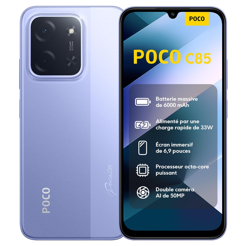 SMARTPHONE POCO C85 6,90  NFC 6GB/128GB PURPLE - miniatura 2