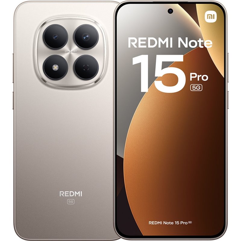 SMARTPHONE XIAOMI REDMI NOTE 15 PRO 6,83 8GB RAM 256GB ROM TITANIUM COLOR