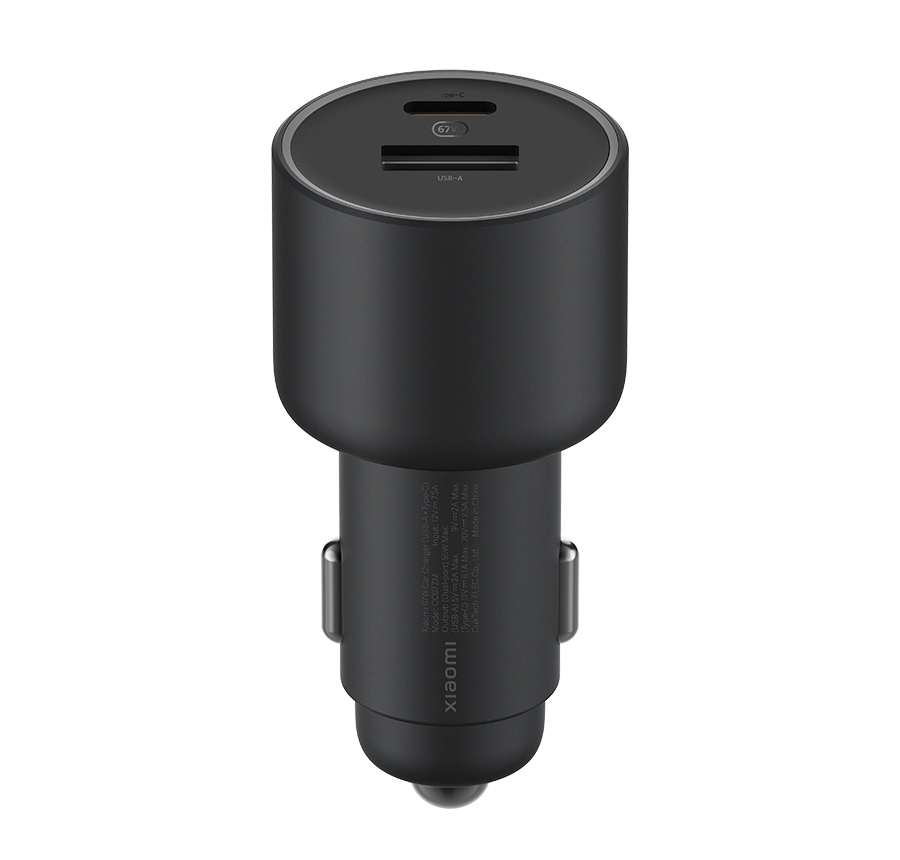 CARGADOR DE COCHE XIAOMI 67W CAR CHARGER (USB-A + TYPE-C)